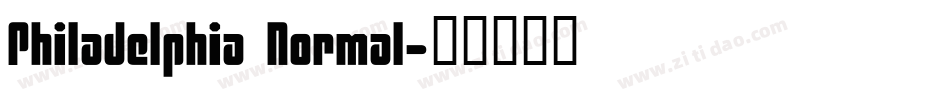 Philadelphia Normal字体转换